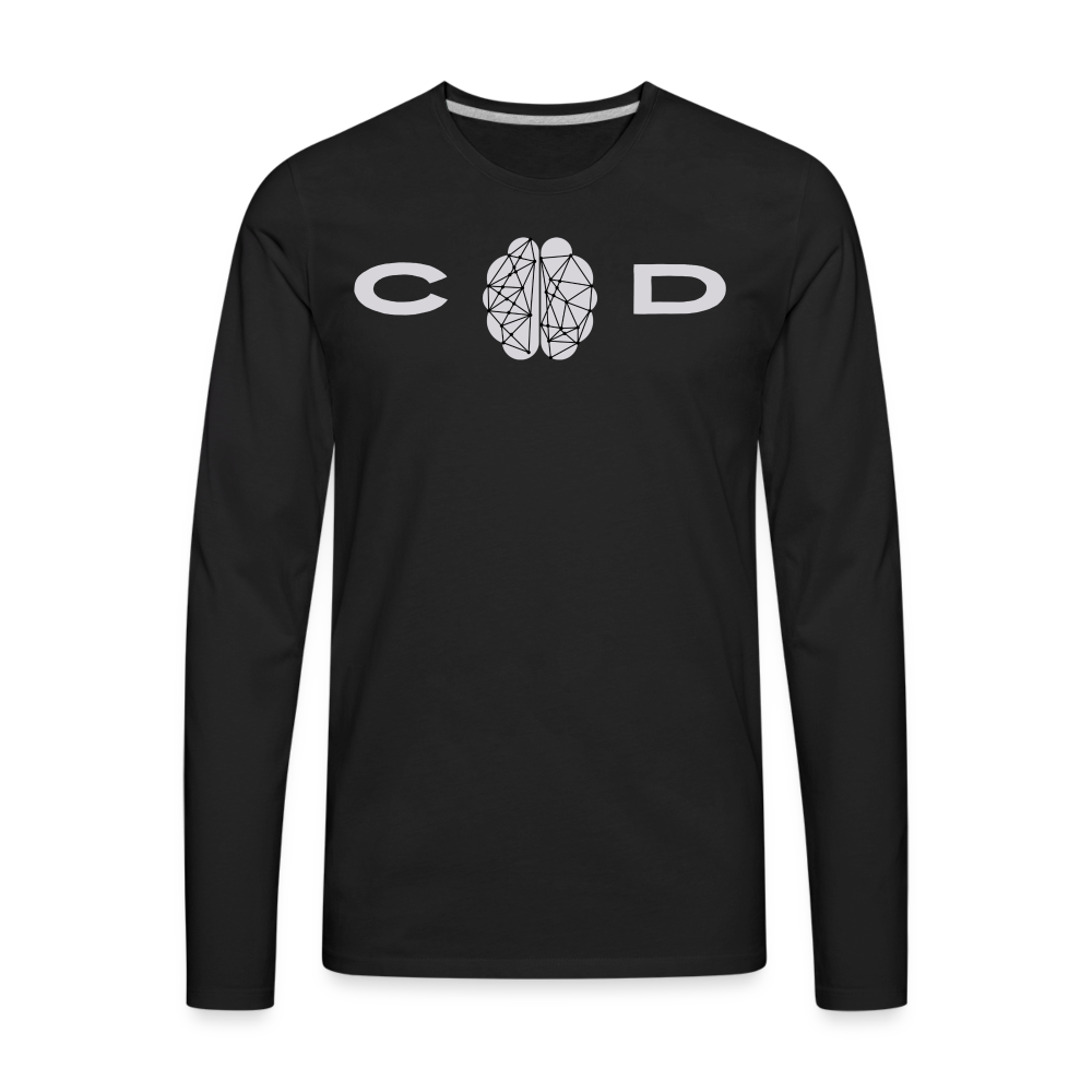 Connector of Dots ~ Men's Premium Long Sleeve T-Shirt - black