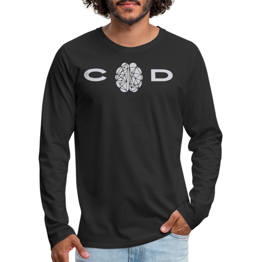 Connector of Dots ~ Men's Premium Long Sleeve T-Shirt - black