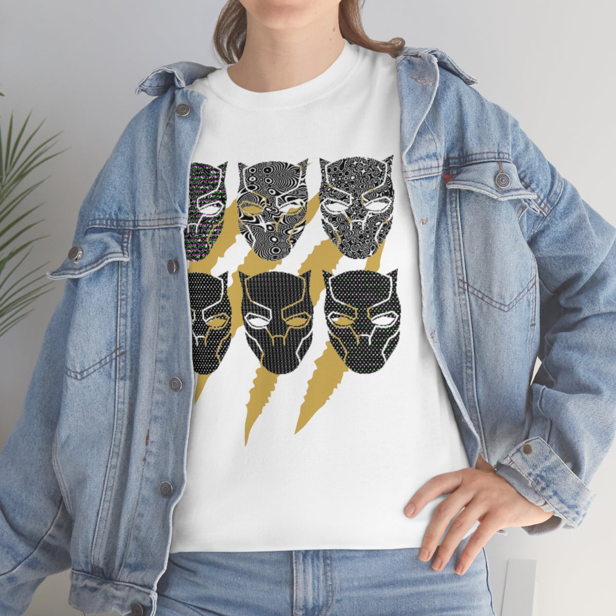 POP ART PANTHER - Unisex Heavy Cotton Tee