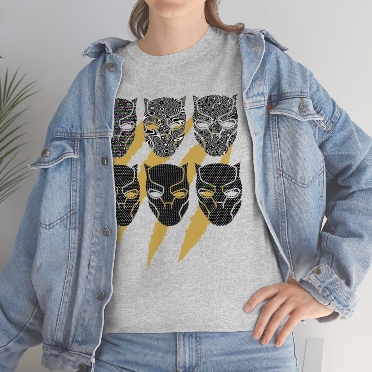 POP ART PANTHER - Unisex Heavy Cotton Tee