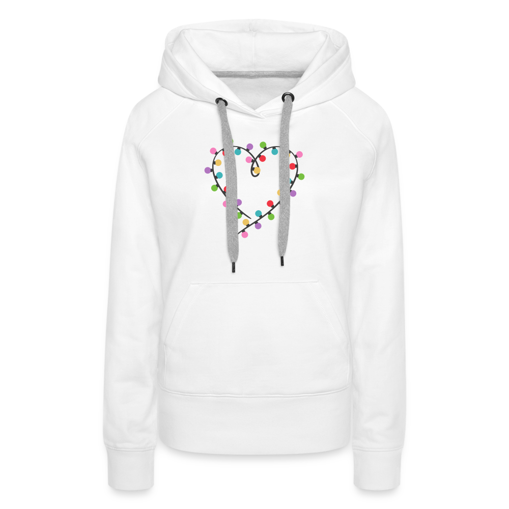 Love Christmas Lights - Women’s Premium Hoodie - white