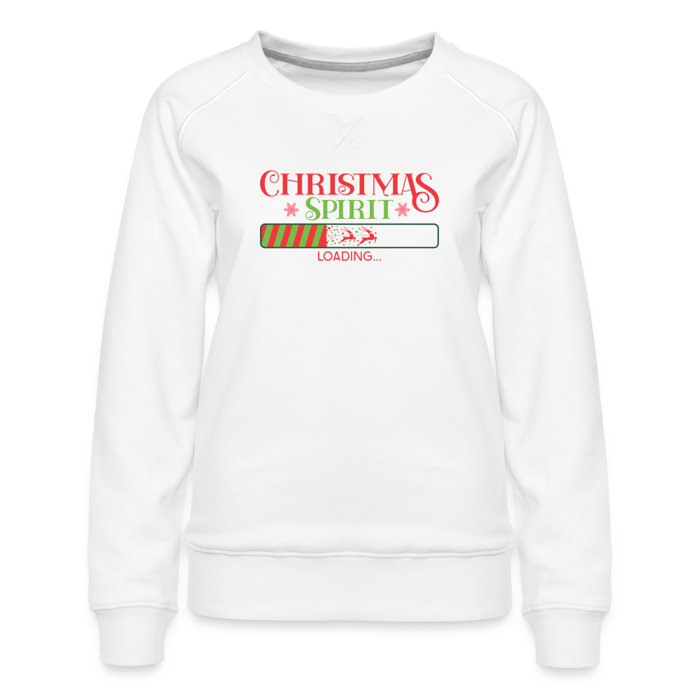 Christmas Spirit Loading - Women’s Premium Sweatshirt - white