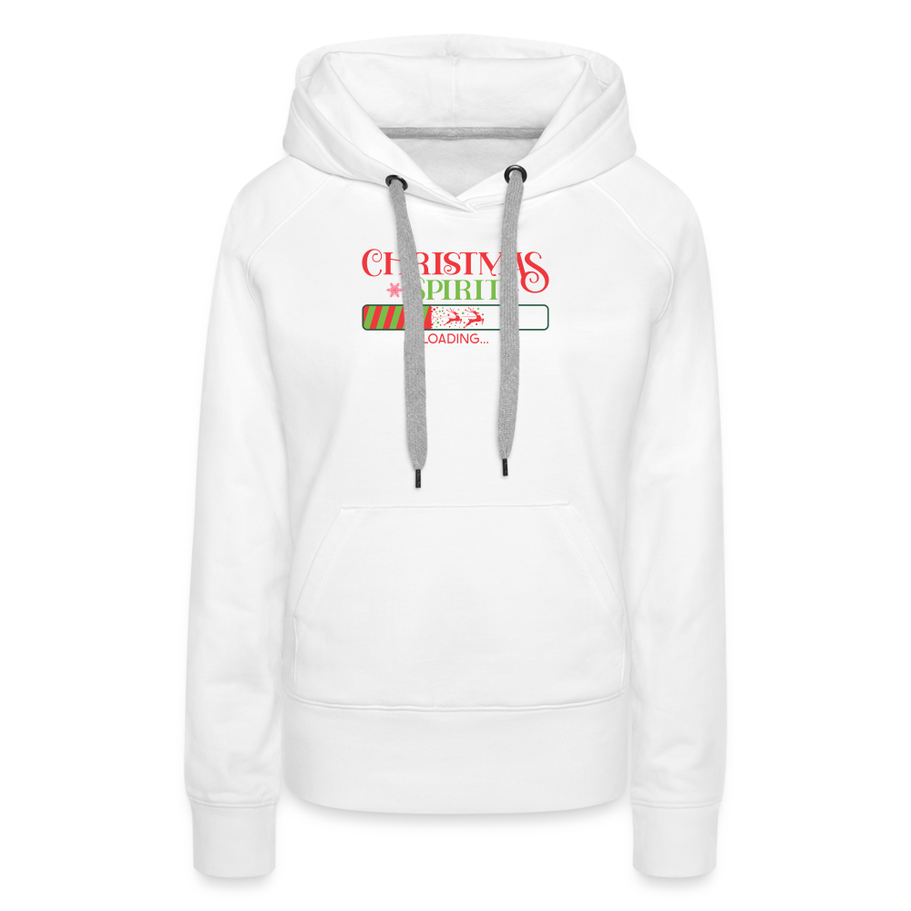 Christmas Spirit Loading - Women’s Premium Hoodie - white