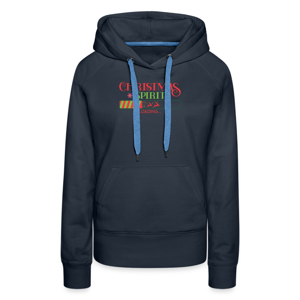 Christmas Spirit Loading - Women’s Premium Hoodie - navy