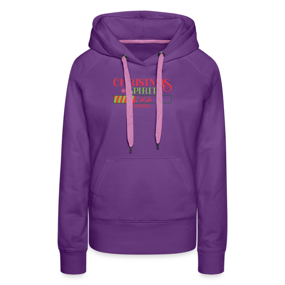 Christmas Spirit Loading - Women’s Premium Hoodie - purple