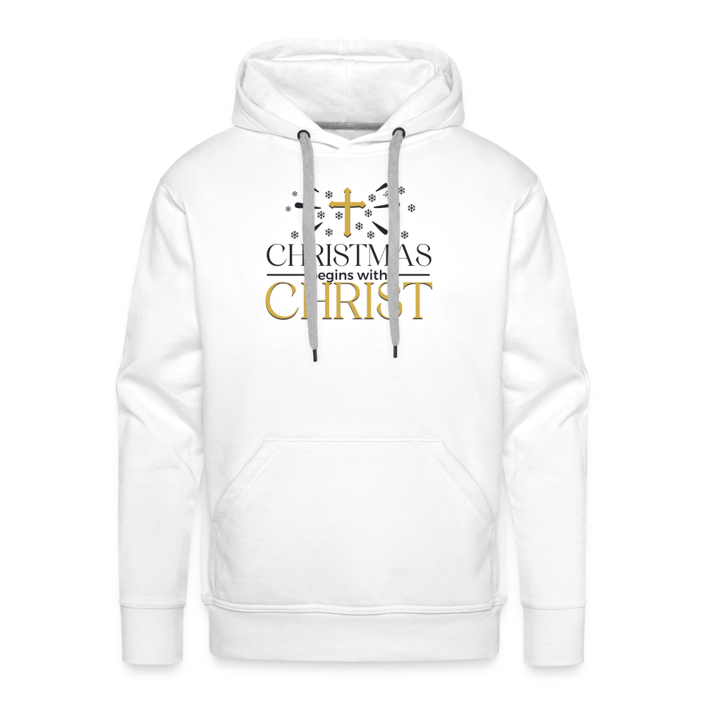 Christ in Christmas - Men’s Premium Hoodie - white