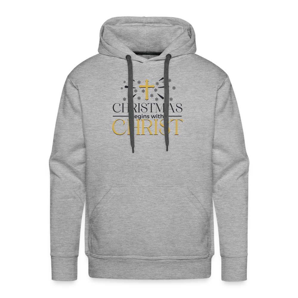 Christ in Christmas - Men’s Premium Hoodie - heather grey