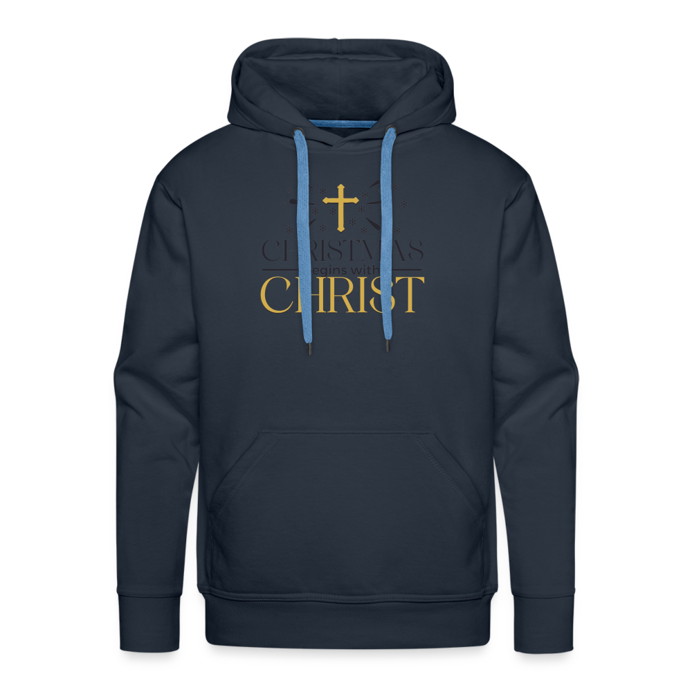 Christ in Christmas - Men’s Premium Hoodie - navy