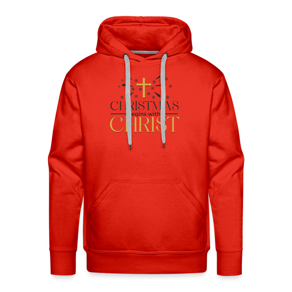 Christ in Christmas - Men’s Premium Hoodie - red