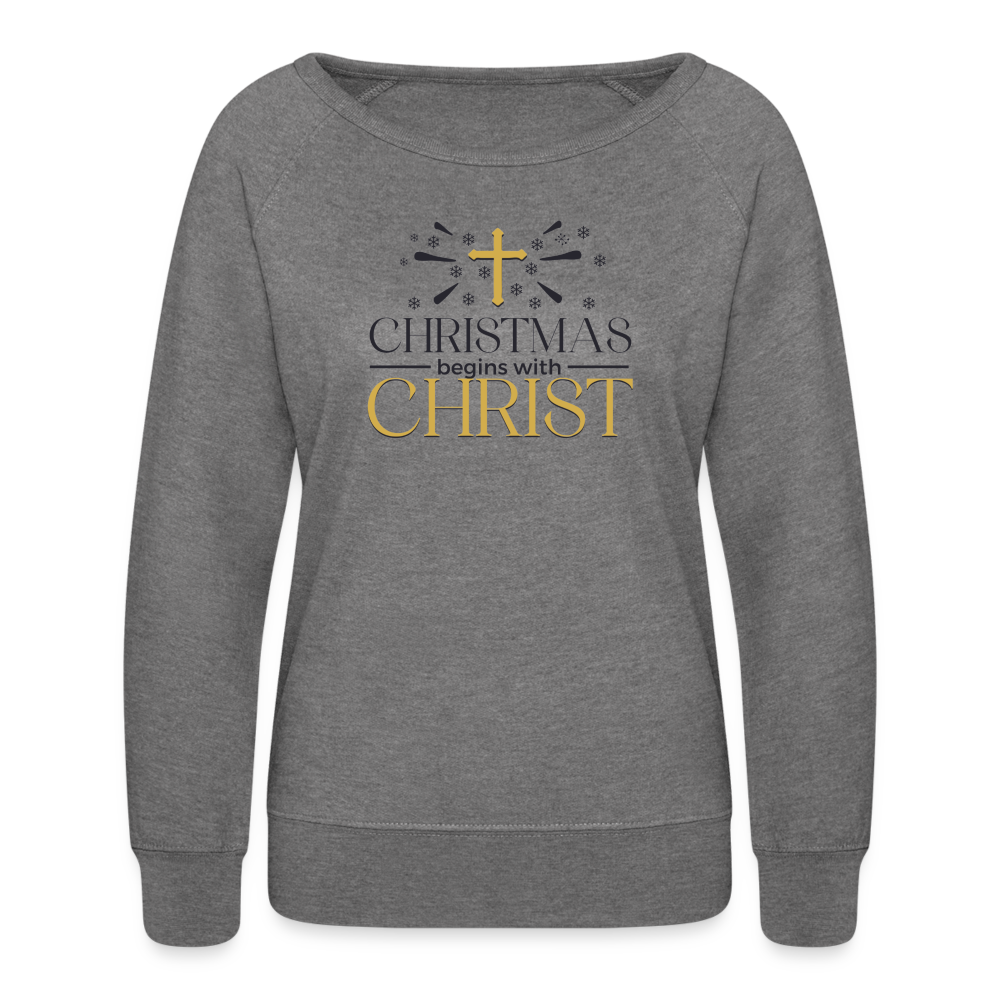 Christ in Christmas - Women’s Crewneck Sweatshirt - heather gray