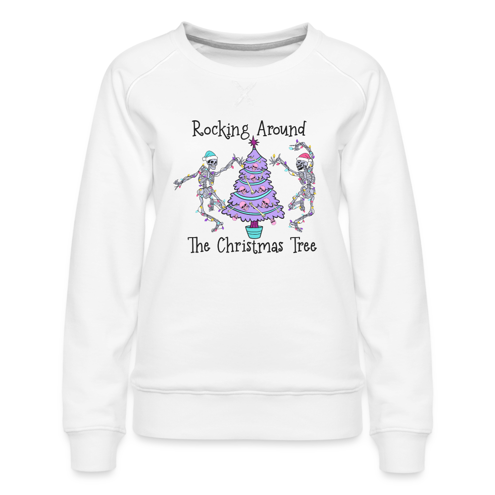 Rockin' Around the Christmas Tree - Women’s Premium Sweatshirt - white