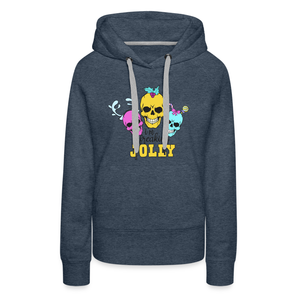 Freakin' Jolly - Women’s Premium Hoodie - heather denim