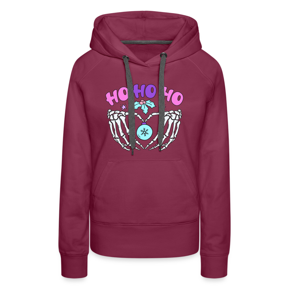 Ho Ho Ho - Women’s Premium Hoodie - burgundy