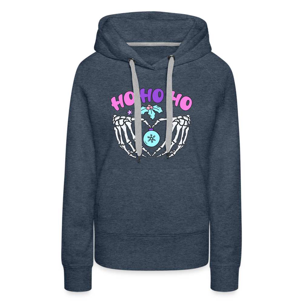 Ho Ho Ho - Women’s Premium Hoodie - heather denim