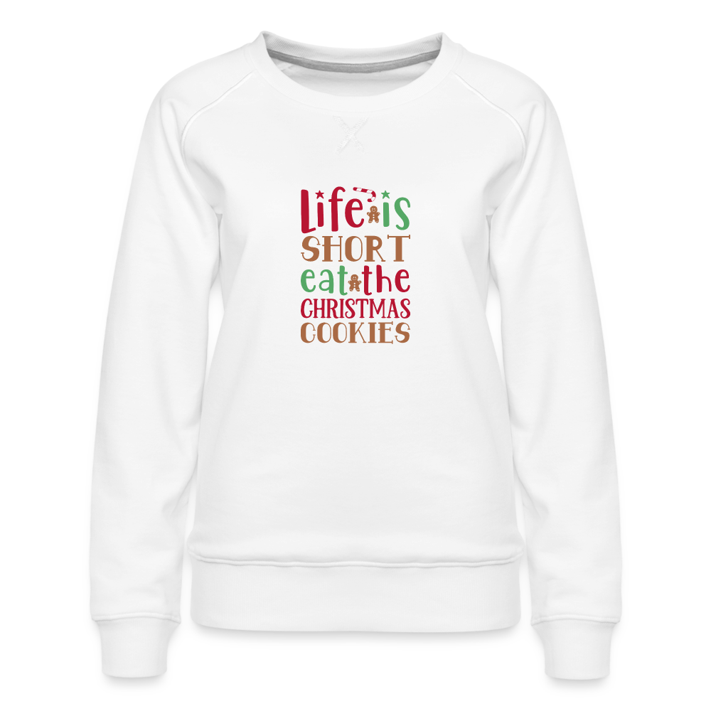 Christmas Cookies - Women’s Premium Sweatshirt - white