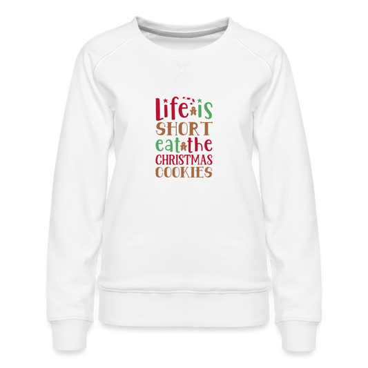 Christmas Cookies - Women’s Premium Sweatshirt - white