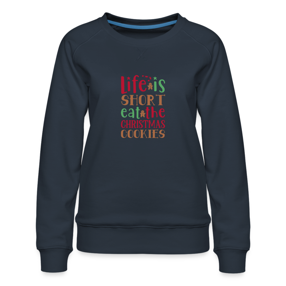 Christmas Cookies - Women’s Premium Sweatshirt - navy