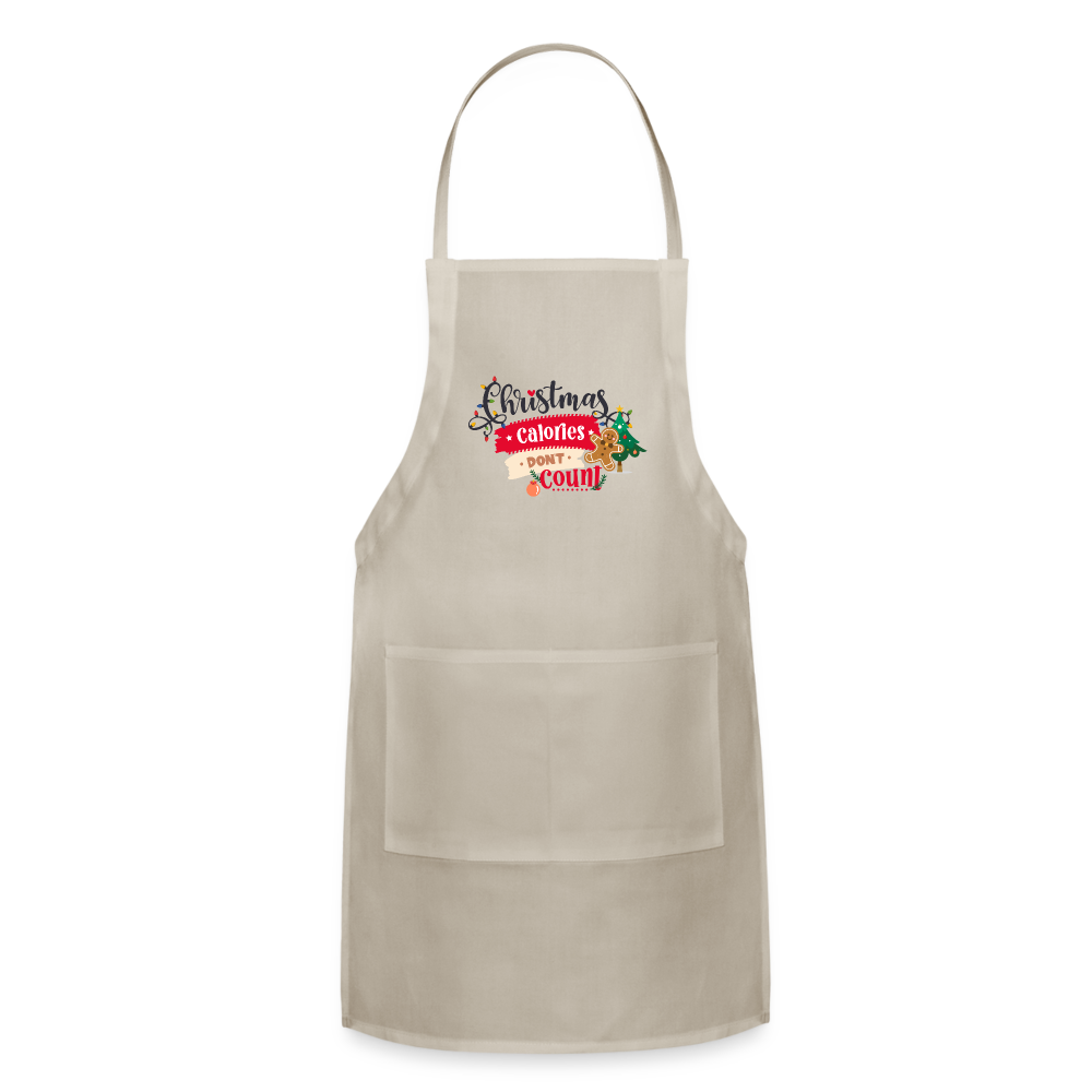 Christmas Calories - Adjustable Apron - natural