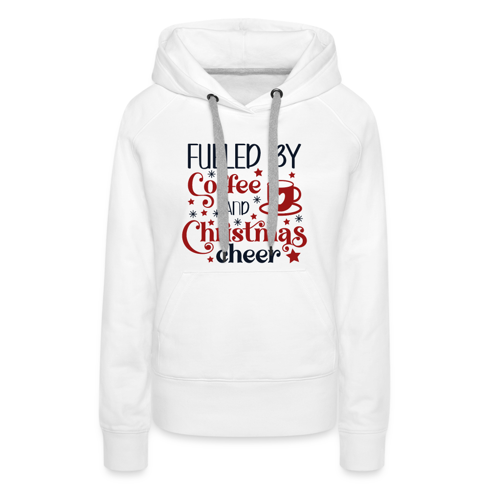 Coffee & Christmas Cheer - Women’s Premium Hoodie - white