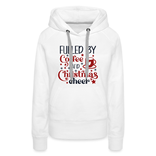 Coffee & Christmas Cheer - Women’s Premium Hoodie - white