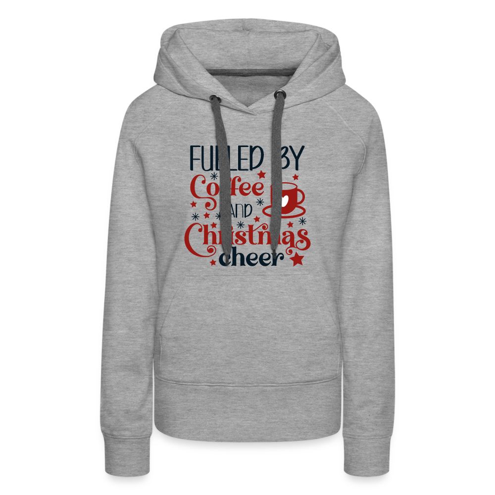 Coffee & Christmas Cheer - Women’s Premium Hoodie - heather grey