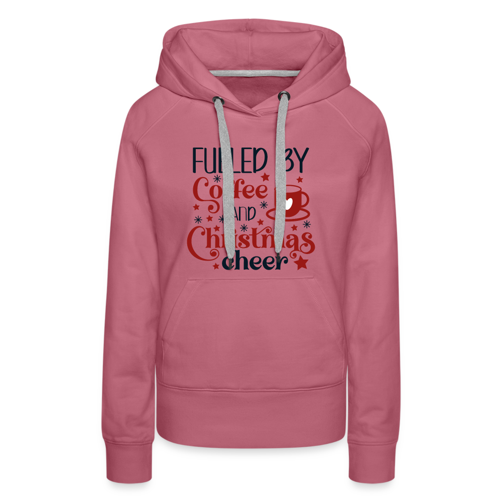 Coffee & Christmas Cheer - Women’s Premium Hoodie - mauve