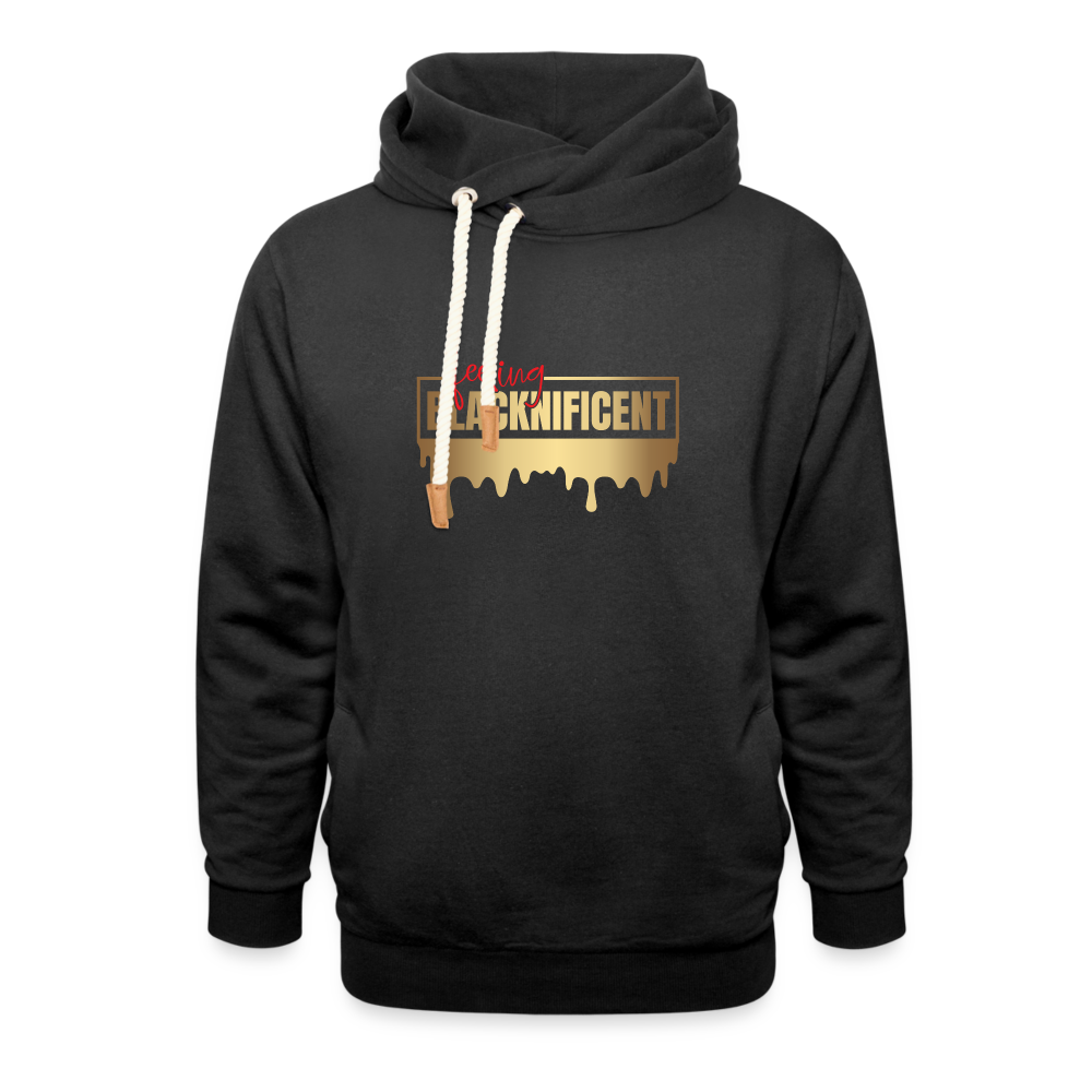 Feeling Blacknificent - Shawl Collar Hoodie - black