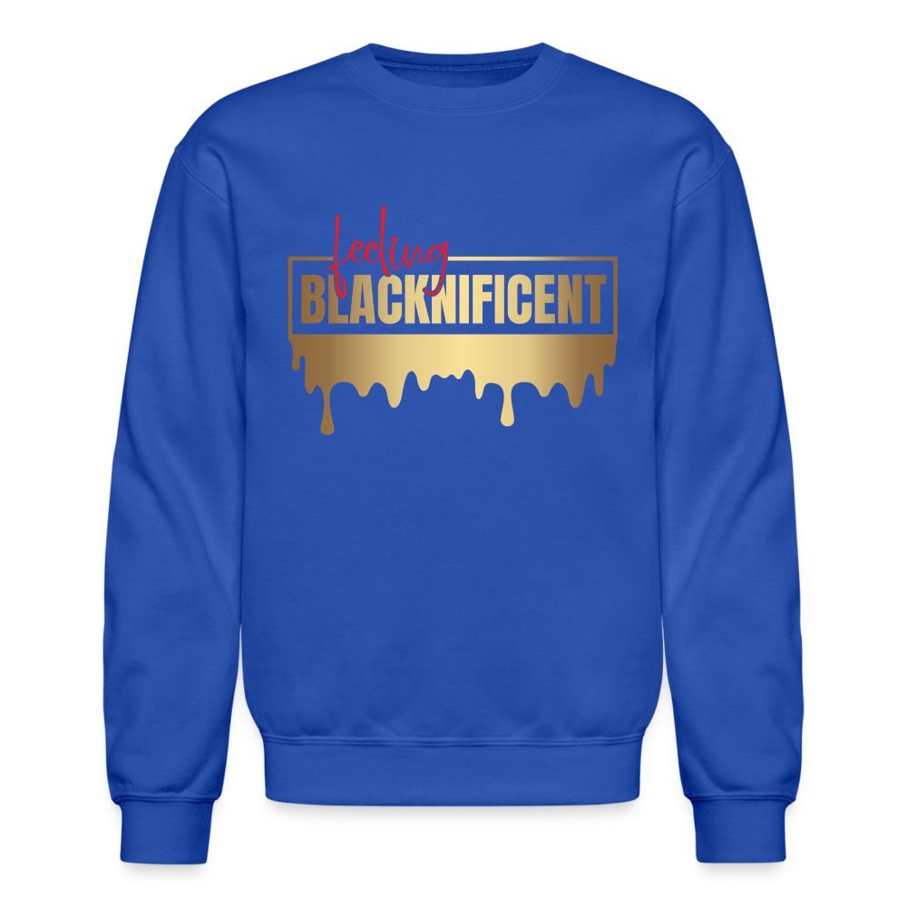 Feeling Blacknificent - UNISEX Crewneck Sweatshirt - royal blue