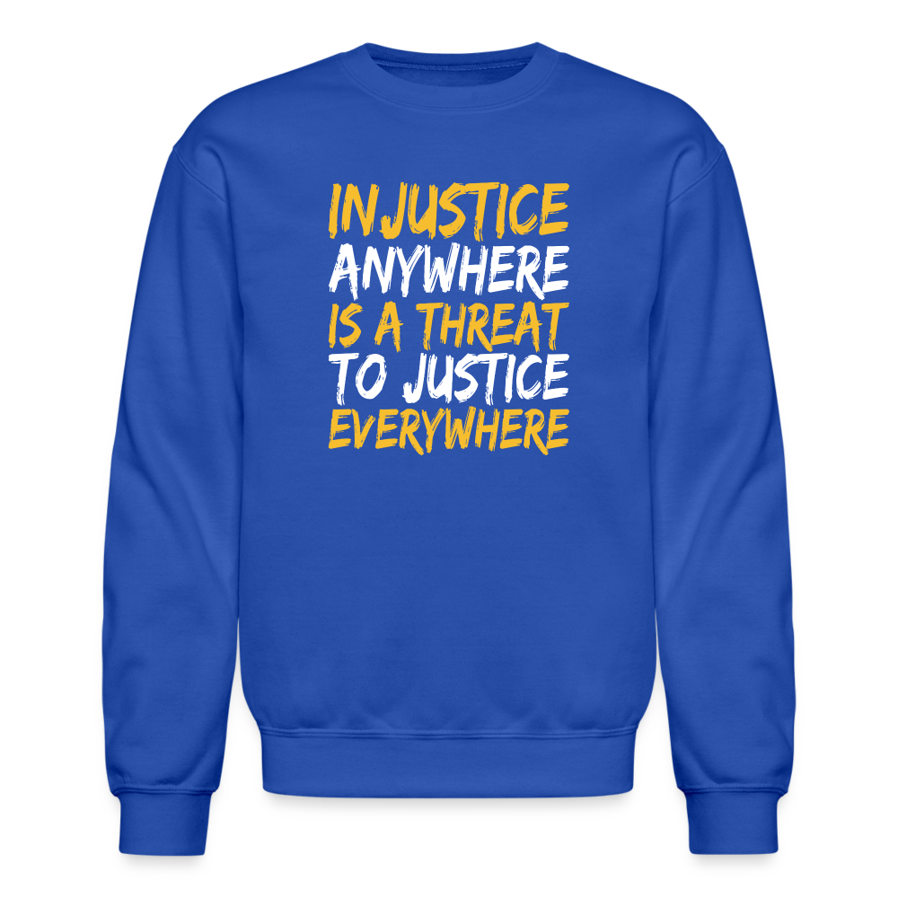 JUSTICE - Unisex Crewneck Sweatshirt - royal blue