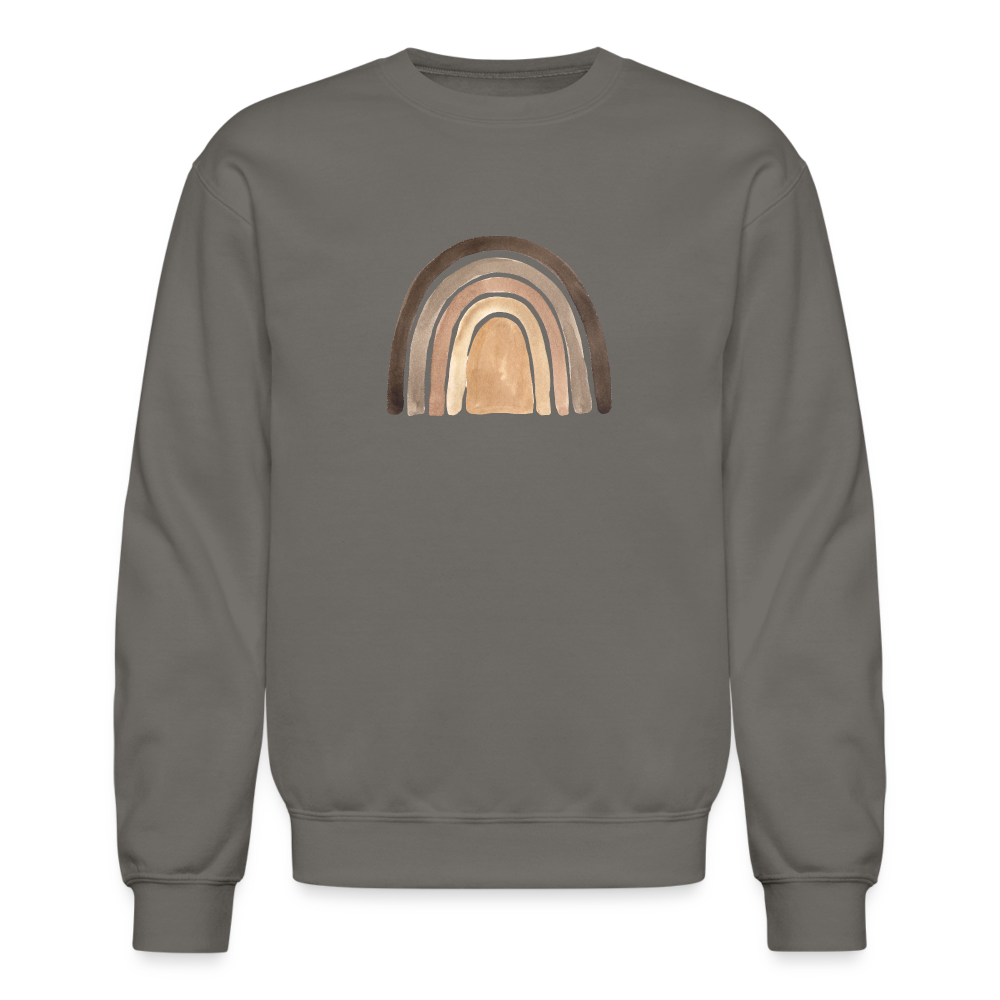 Brown Rainbow - Unisex Crewneck Sweatshirt - asphalt gray