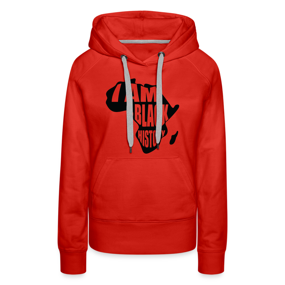 I am Black History - Women’s Premium Hoodie - red