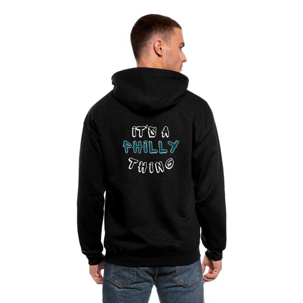 Philly - Men's Zip Hoodie - black