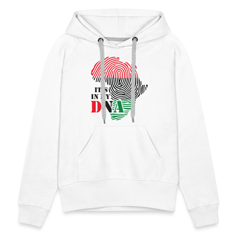 African DNA - Women’s Premium Hoodie - white