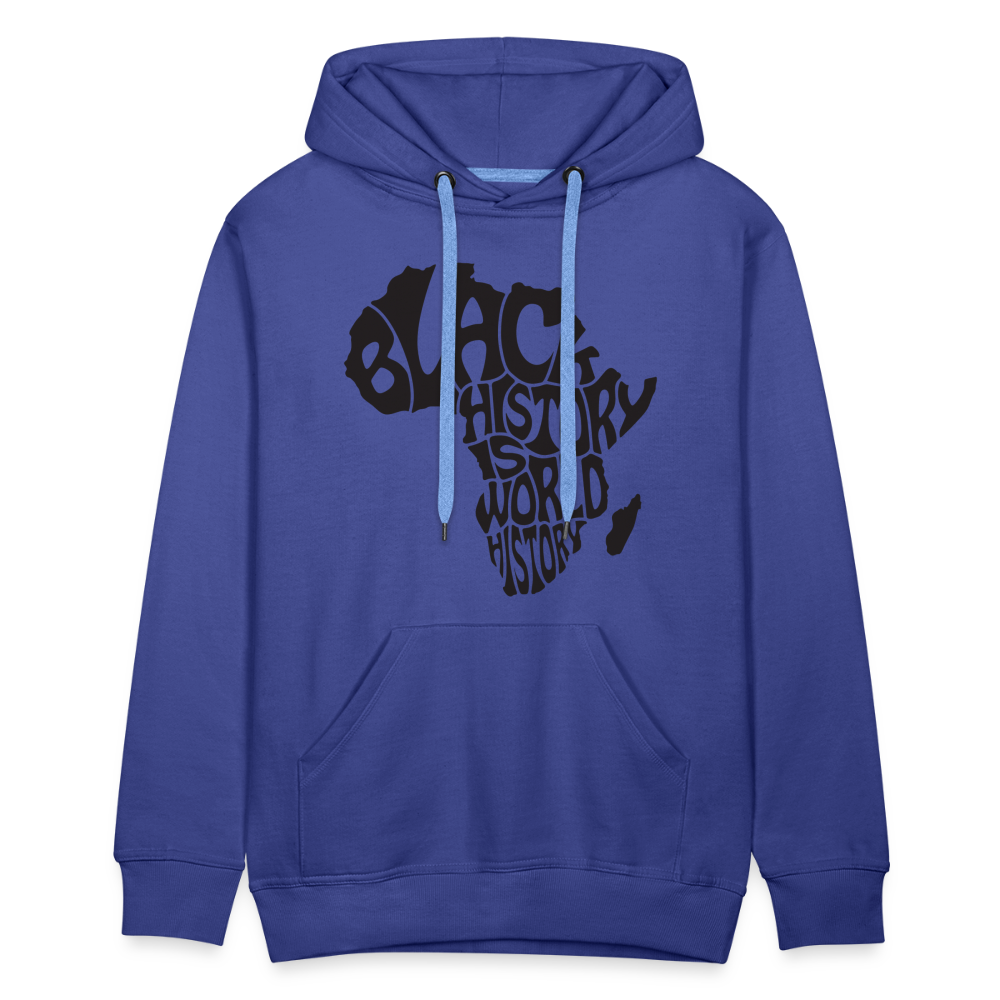 Black World History - Men’s Premium Hoodie - royal blue