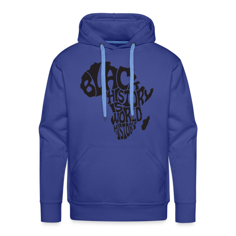 Black World History - Men’s Premium Hoodie - royal blue