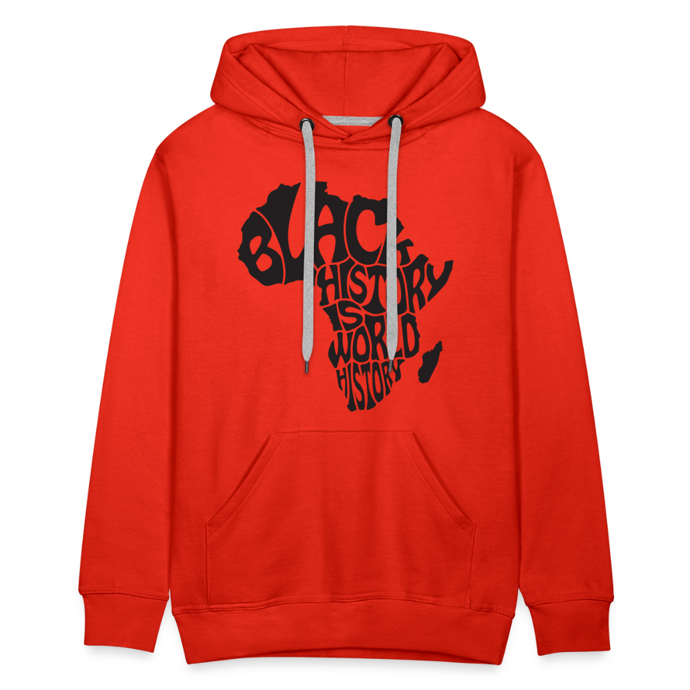 Black World History - Men’s Premium Hoodie - red