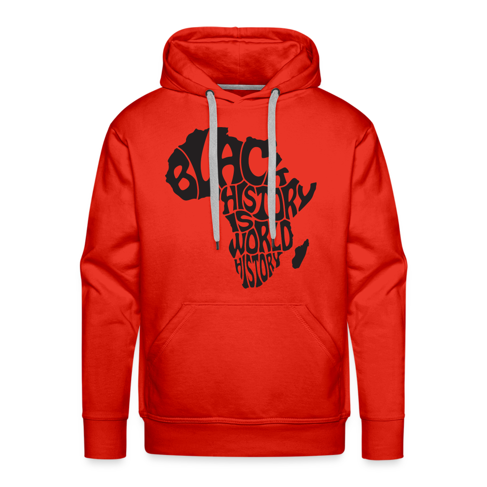 Black World History - Men’s Premium Hoodie - red