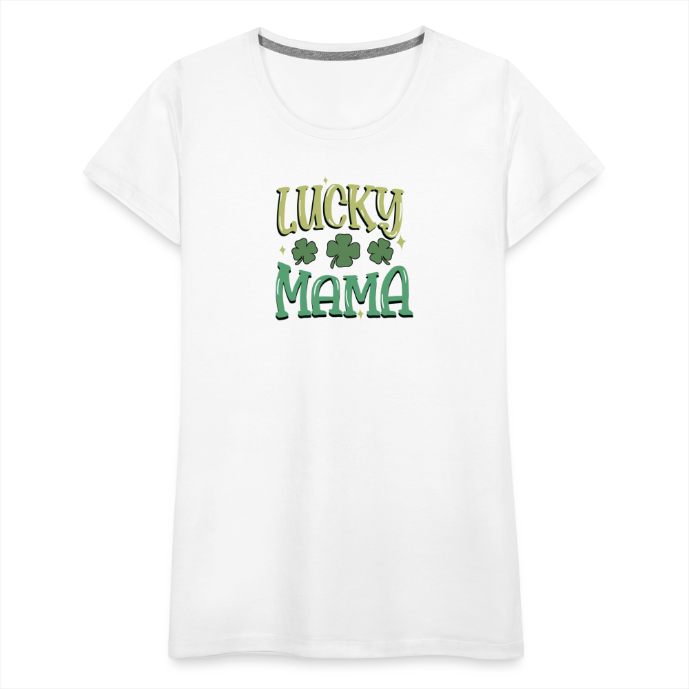 Lucky Mama - Women’s Premium T-Shirt - white