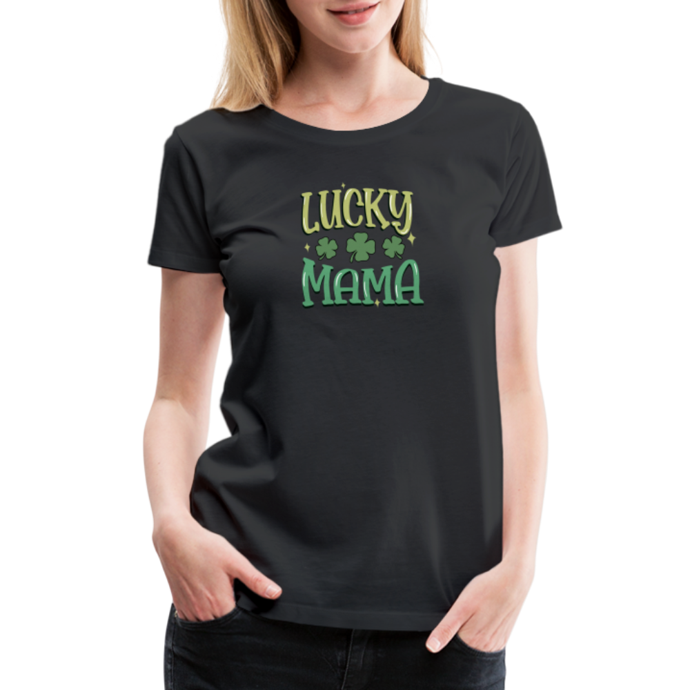 Lucky Mama - Women’s Premium T-Shirt - black