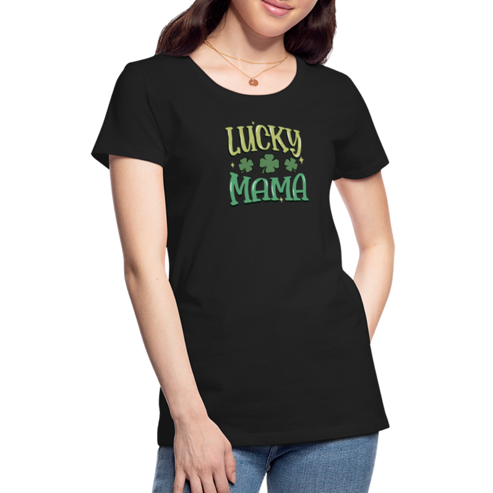 Lucky Mama - Women’s Premium T-Shirt - black