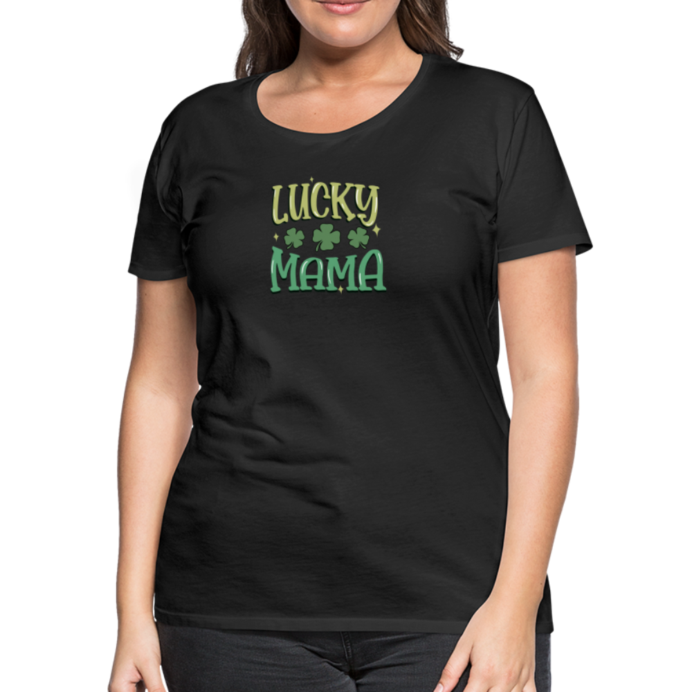 Lucky Mama - Women’s Premium T-Shirt - black