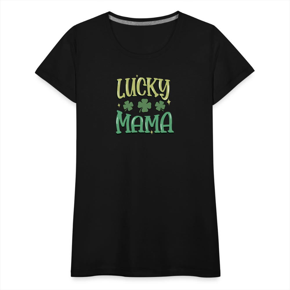 Lucky Mama - Women’s Premium T-Shirt - black