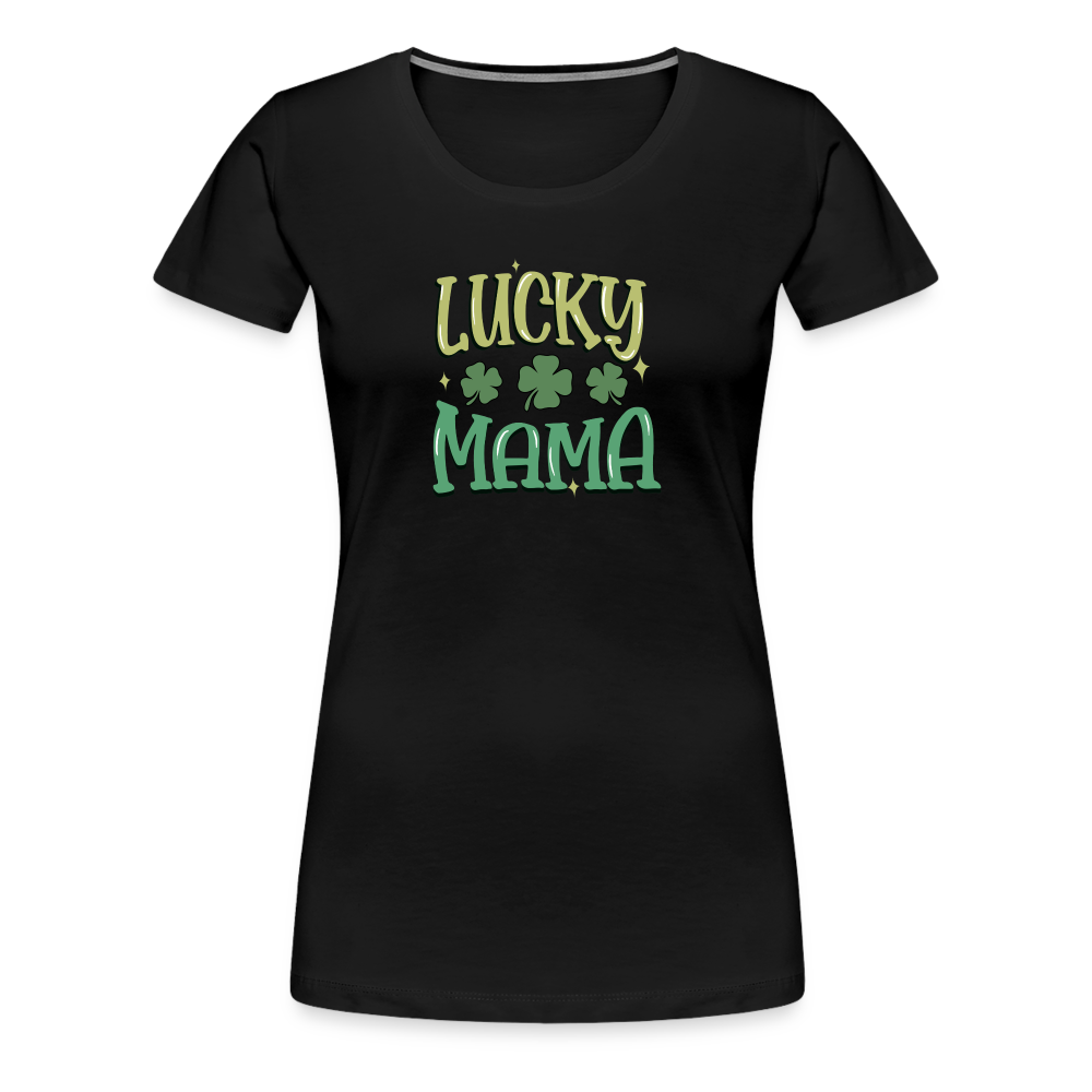 Lucky Mama - Women’s Premium T-Shirt - black