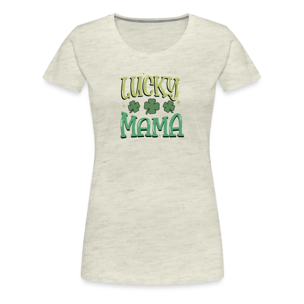 Lucky Mama - Women’s Premium T-Shirt - heather oatmeal