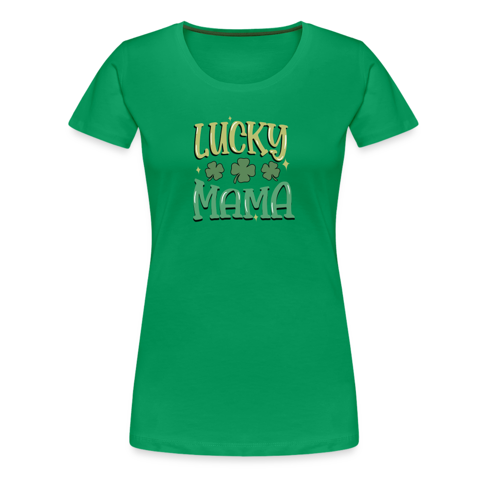 Lucky Mama - Women’s Premium T-Shirt - kelly green