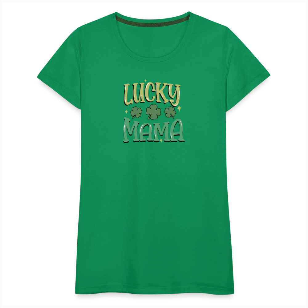 Lucky Mama - Women’s Premium T-Shirt - kelly green