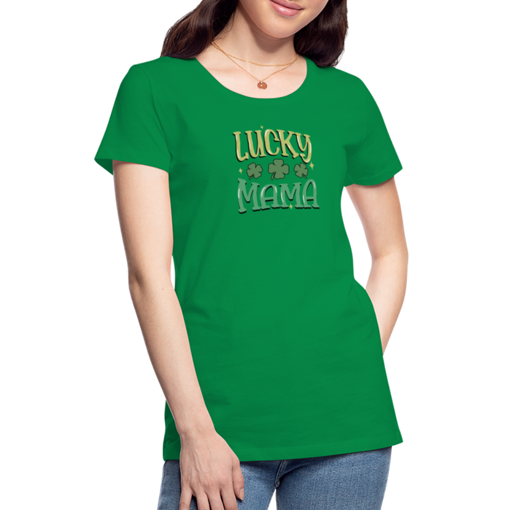 Lucky Mama - Women’s Premium T-Shirt - kelly green