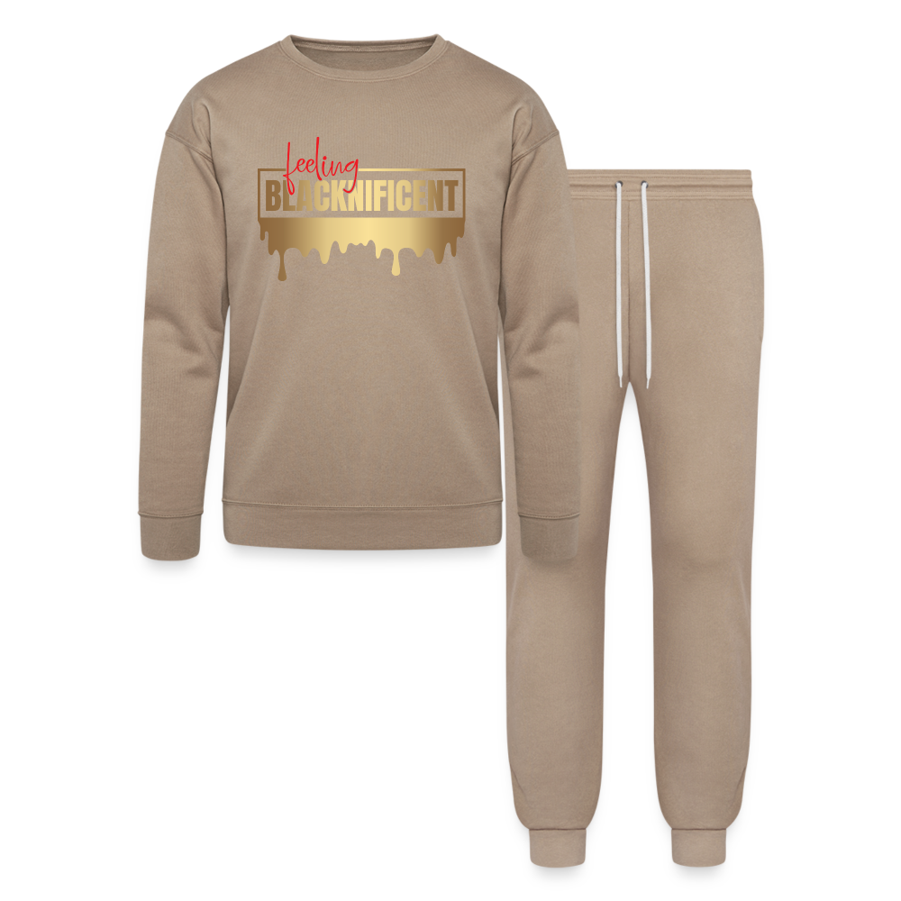 Feeling Blacknificent - Bella + Canvas Unisex Lounge Wear Set - tan