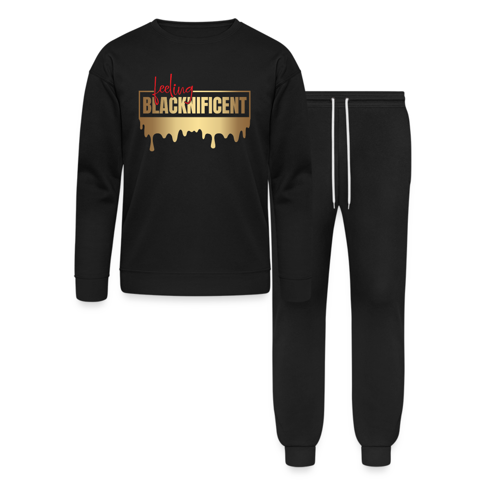 Feeling Blacknificent - Bella + Canvas Unisex Lounge Wear Set - black