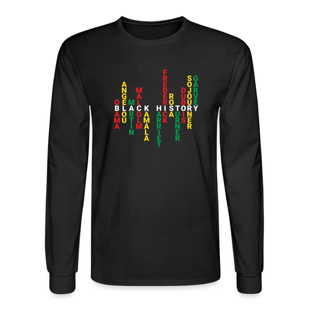 Black History Makers - Men's Long Sleeve T-Shirt - black